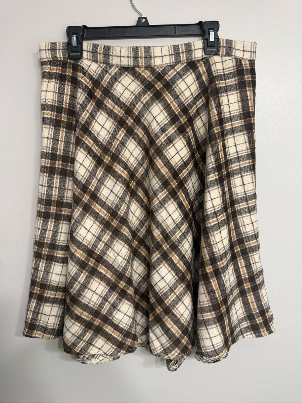 Allegra K Plaid Circle Skirt